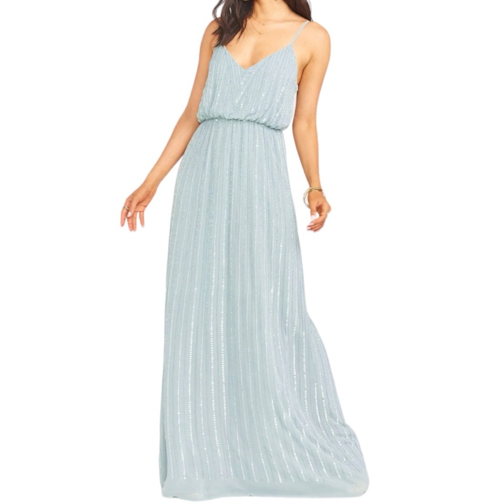 Show Me Your Mumu Victoria Beaded Maxi Dress. Size M